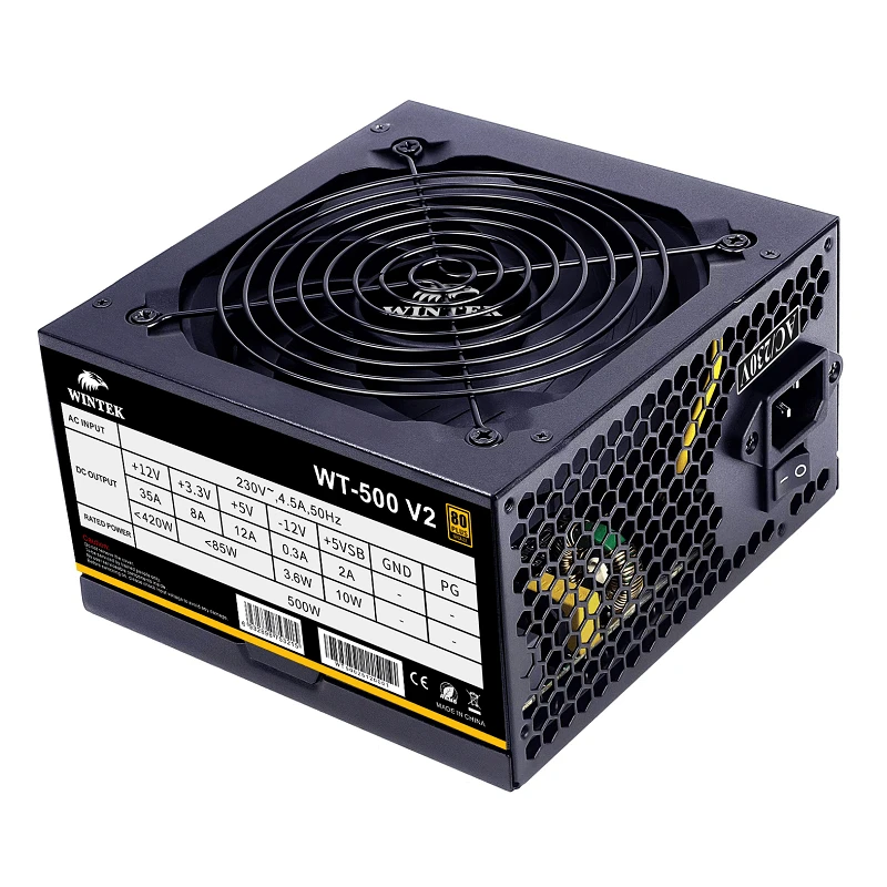 Блок питания Wintek WT-500 V2, 500W, 80+ Bronze