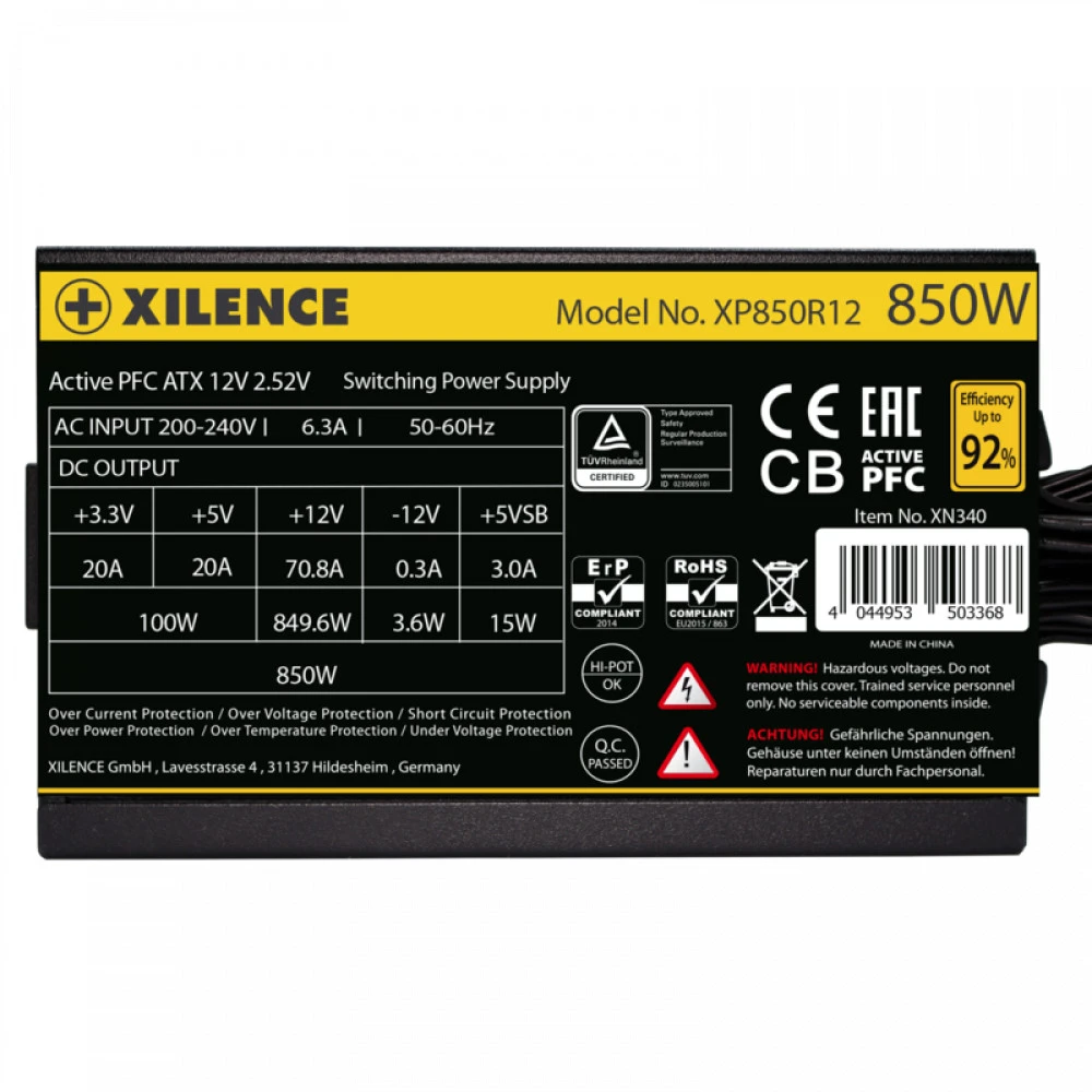 Блок питания Xilence XN340, 850W, 80+ Gold — 2