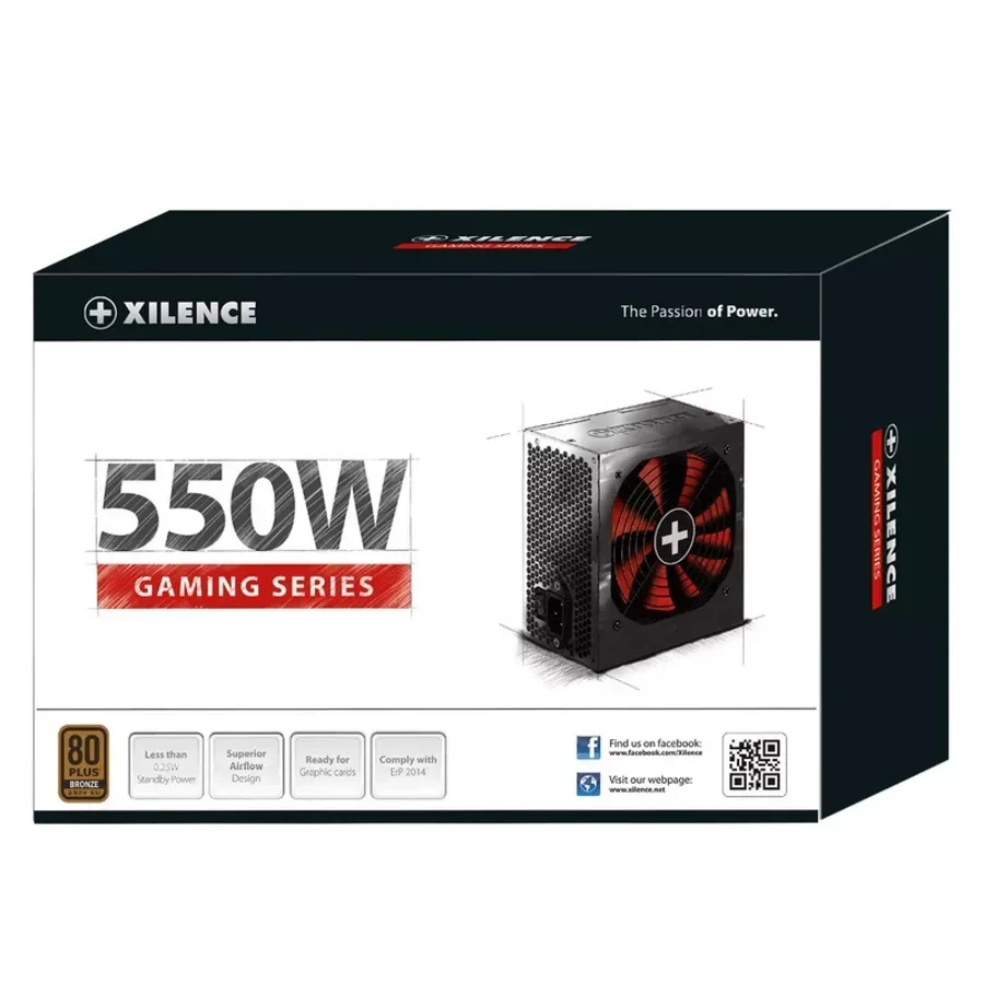 Блок питания Xilence XN215, 550W, 80+ Bronze — 5