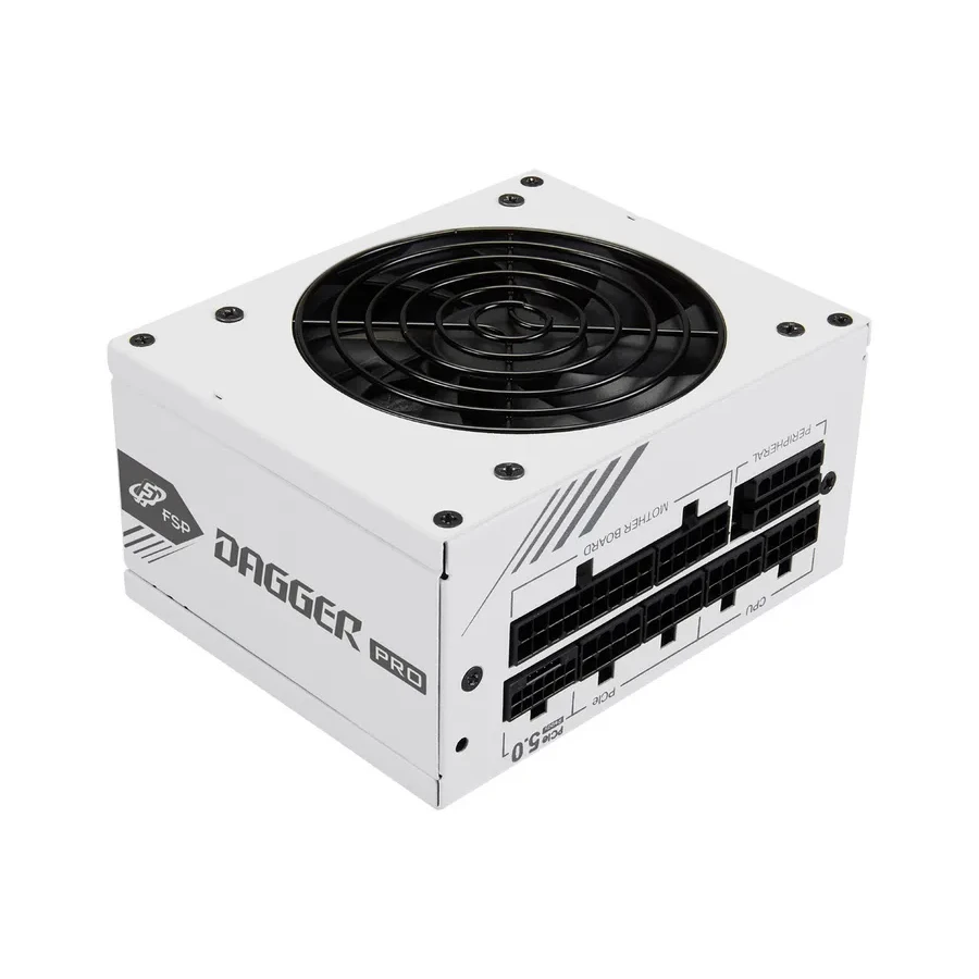 БП FSP DAGGER PRO 850W, SDA2-850, 850W, 80 PLUS Gold, Full Modular, compliant with SFX12V V3.3, PCIe 5.0,White,Retail — 5