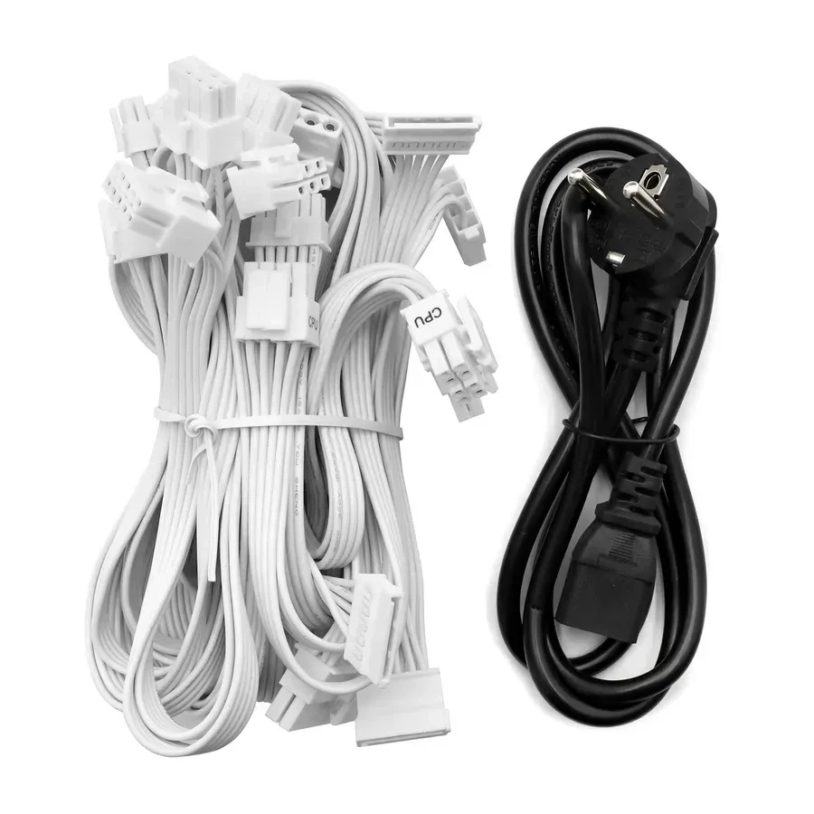 Блок питания GENIN GENPSU1000W White, 1000W, 120mm fan, 150*160*86mm, ATX 3.0 — 3