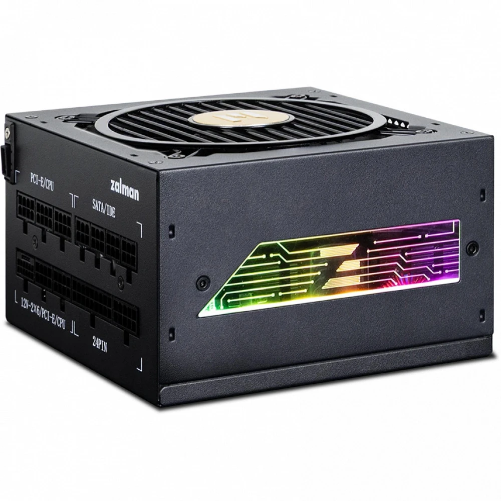 БП ATX 1200W Zalman ZM1200-TMX2 VIEW, Gold, 20+4/20+4+8/24+4/24+8/24+4+8/24+8+8, 12cm, 4x6+2p PCI-E