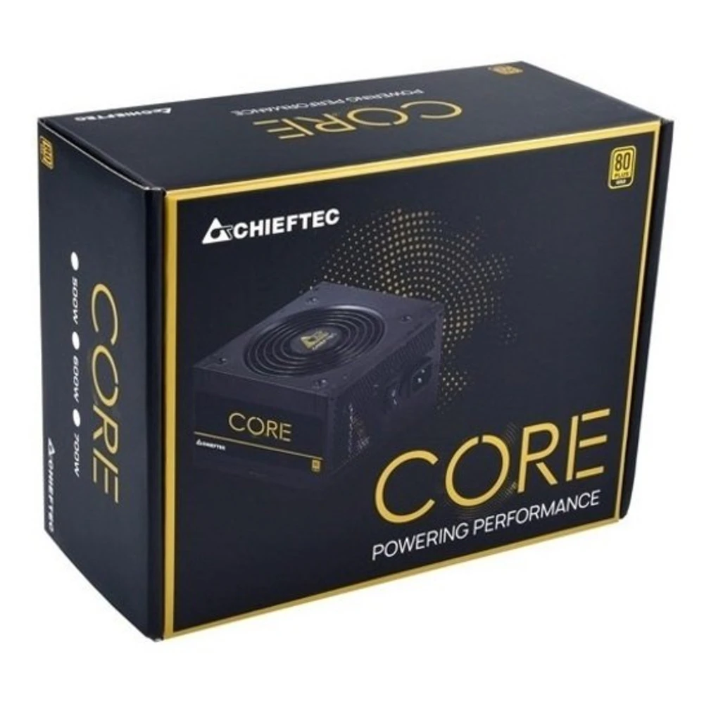 БП ATX 700W Chieftec CORE BBS-700S, Gold, 20+4/24+4/24+8, 14cm, 4x6+2p PCI-E, ATX