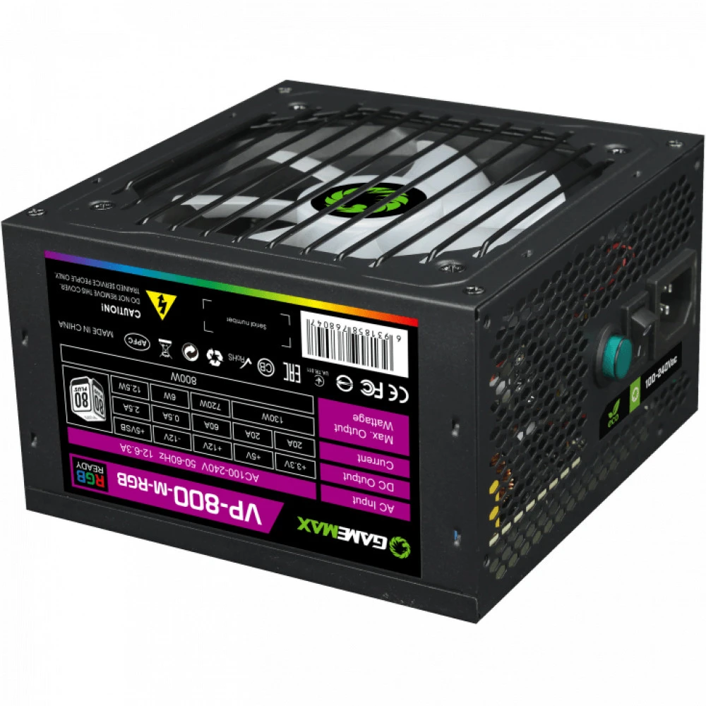 Блок питания ATX 800 W GameMax VP-800-RGB Modular — 4