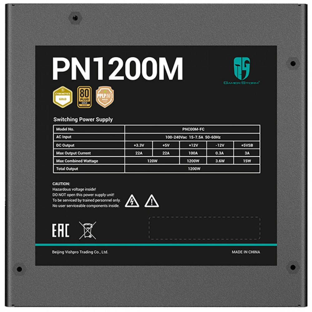Блок питания ATX 1200 W DeepCool GamerStorm PN1200M-FC — 3