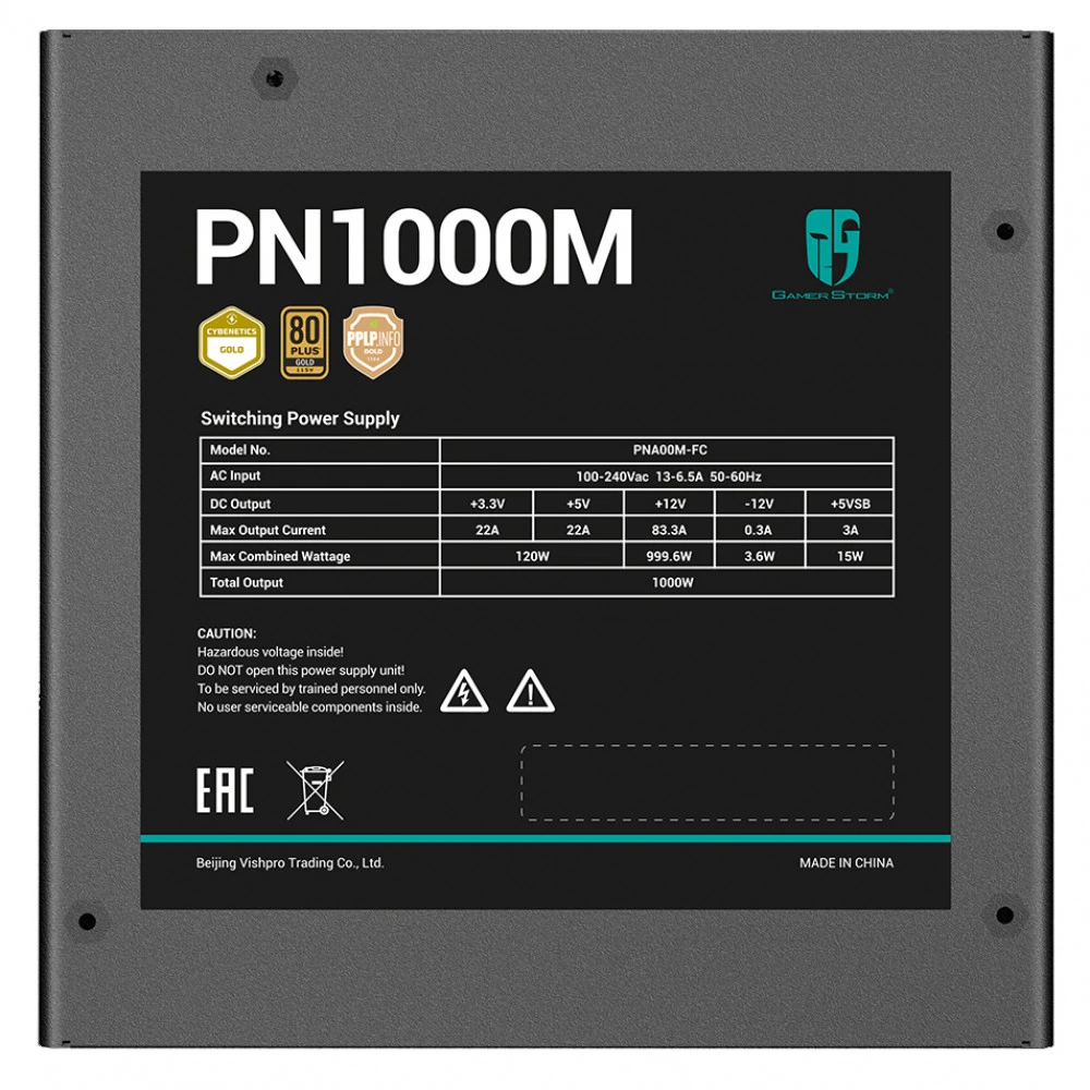 Блок питания ATX 1000 W DeepCool GamerStorm PN1000M-FC — 4