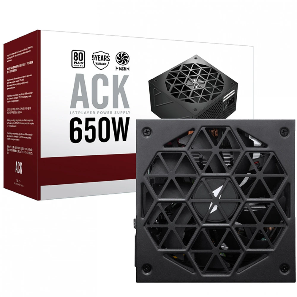 Блок питания ATX 650 W 1Stplayer HA-650AC1 BK