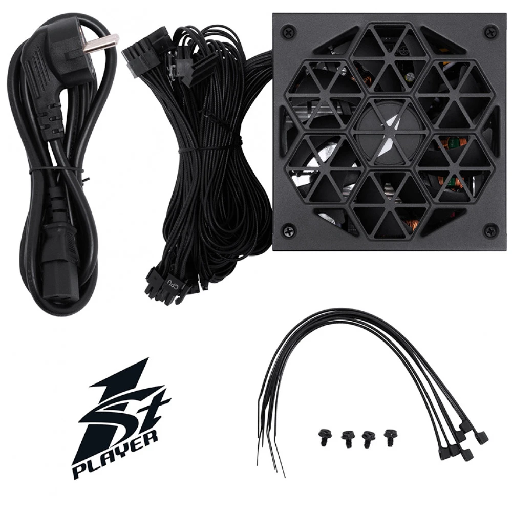Блок питания ATX 650 W 1Stplayer HA-650AC1 BK — 3