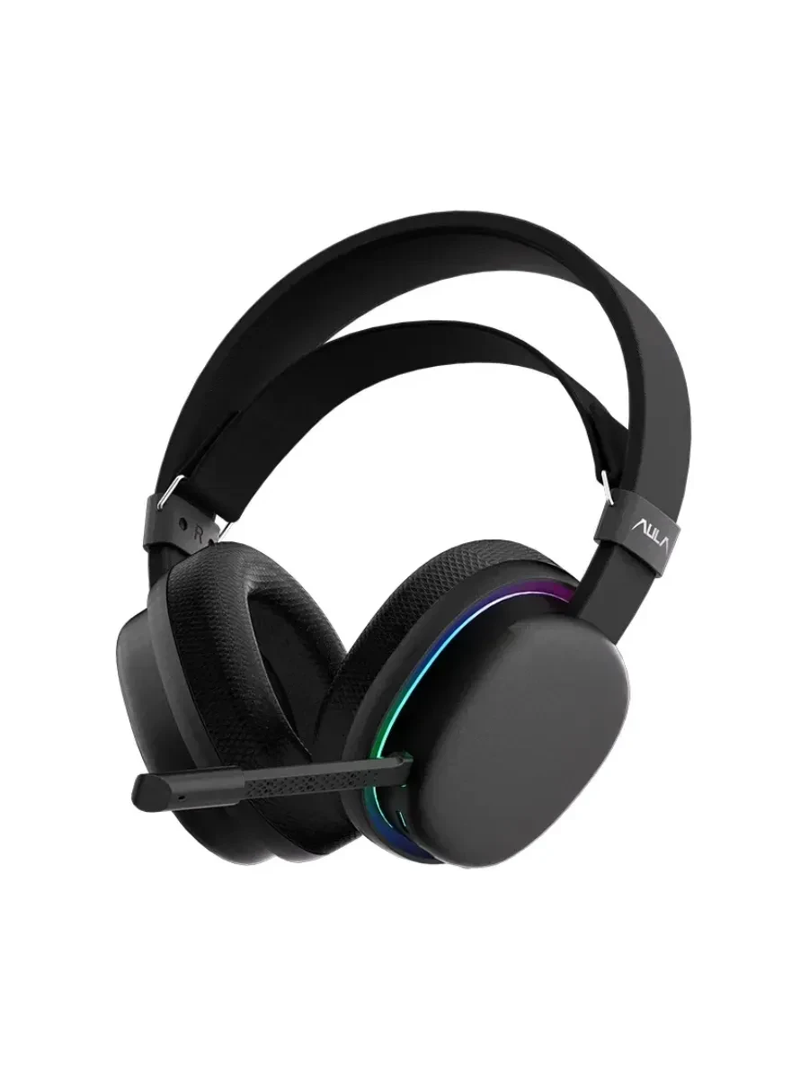 Наушники с микрофоном AULA G7 Black, BT/2.4G/Wired, 1000mAh, RGB