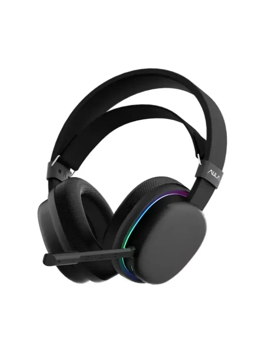 Наушники с микрофоном AULA G7 Pink, BT/2.4G/Wired, 1000mAh, RGB