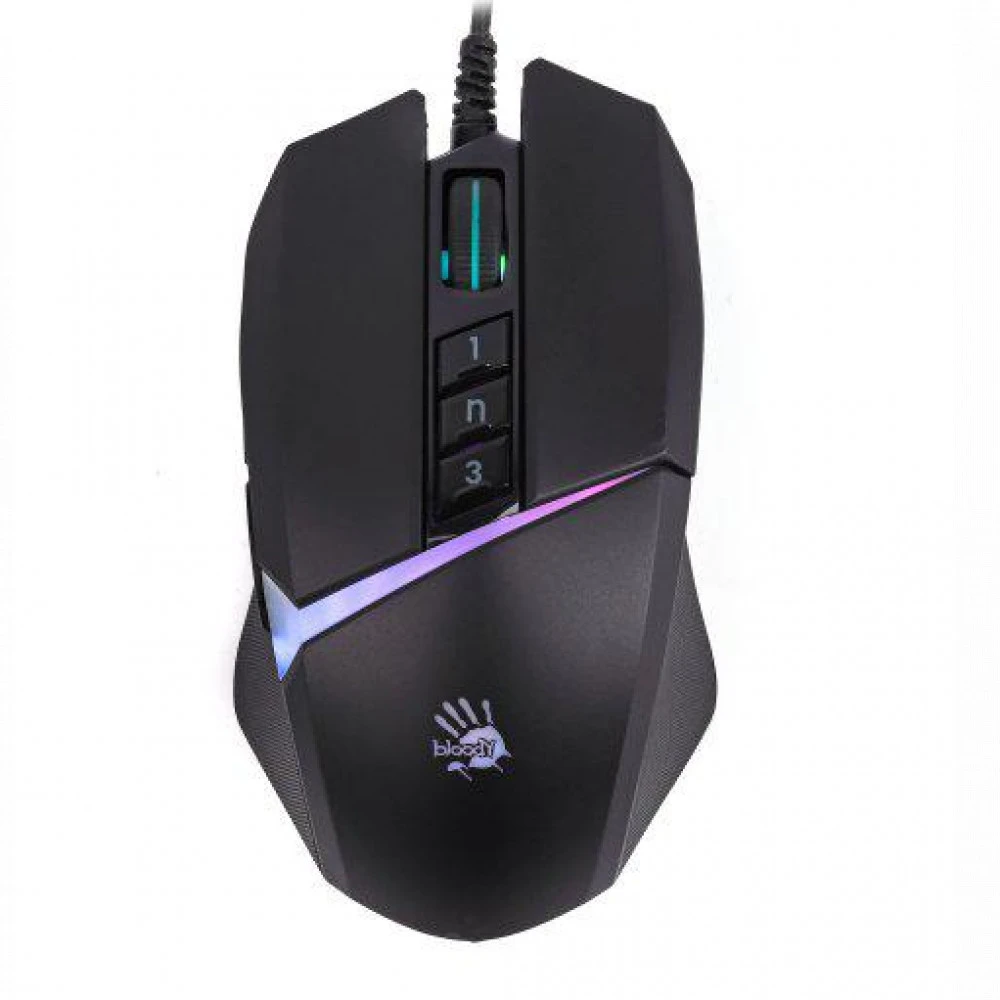 Мышь A4Tech Bloody W60 Max, Stone Black, USB