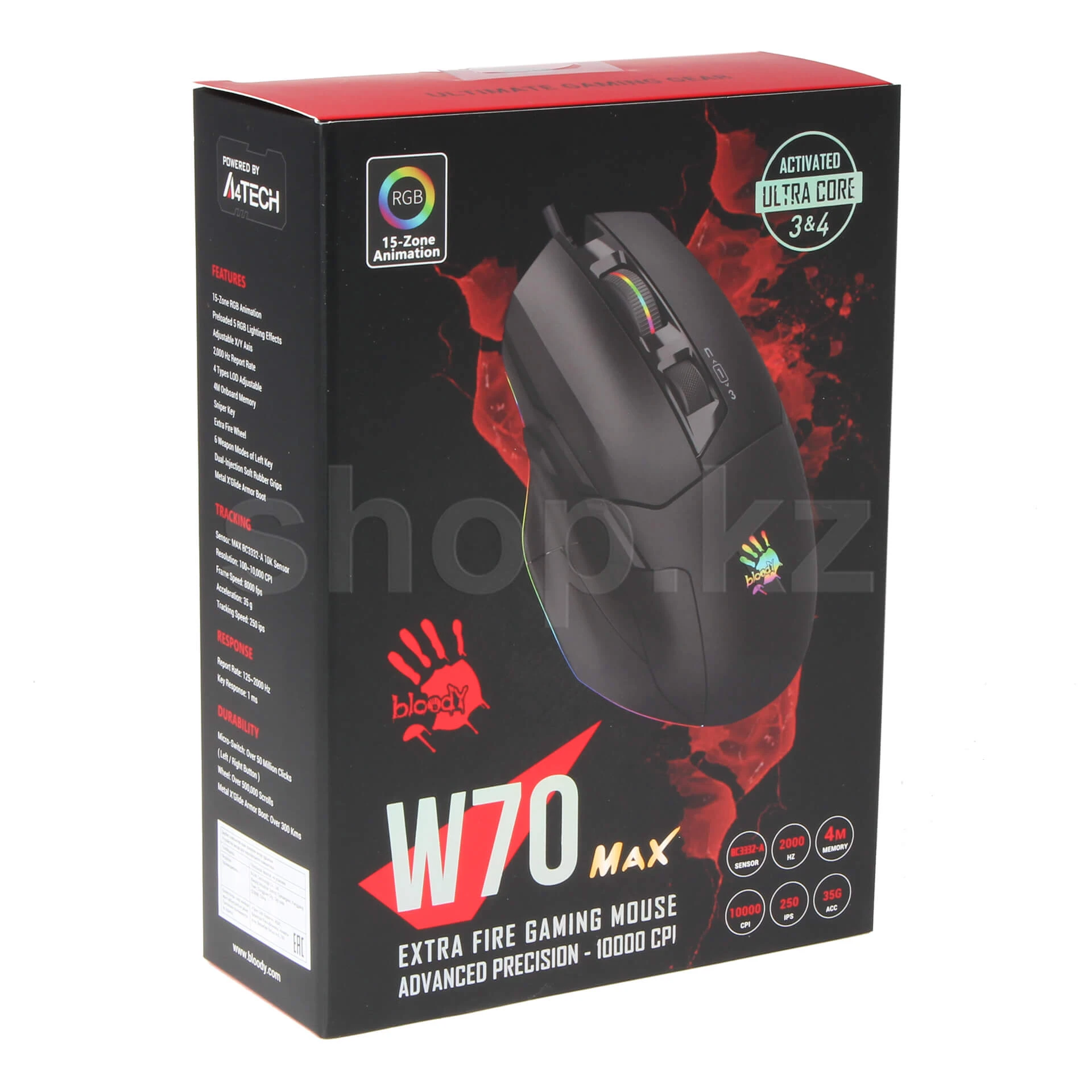 Мышь A4Tech Bloody W70 Max Activated, Stone Black, USB — 4