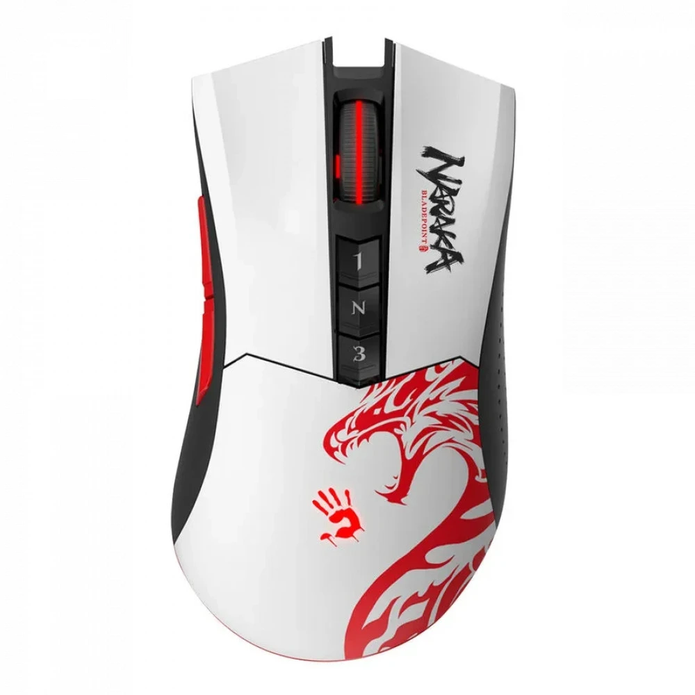 Мышь A4Tech Bloody R90 Plus Naraka, White, USB