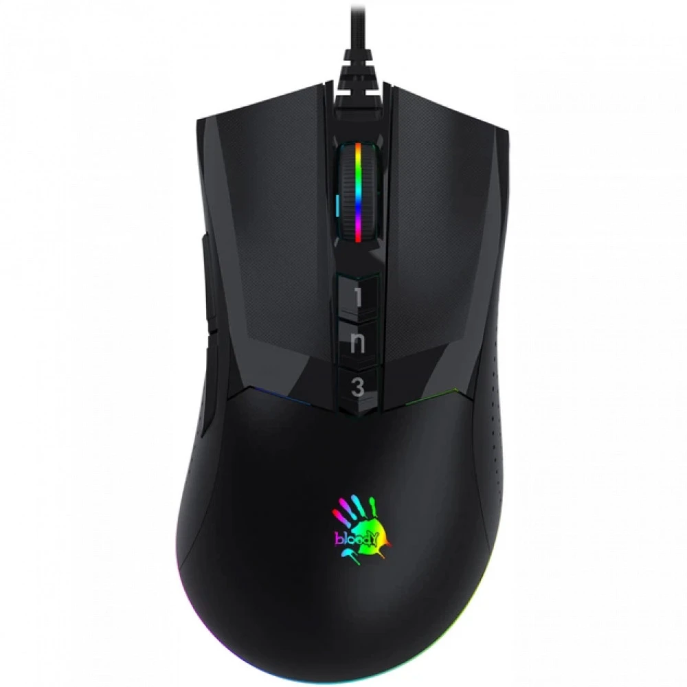 Мышь A4Tech Bloody W90 Pro Activated, Stone Black, USB