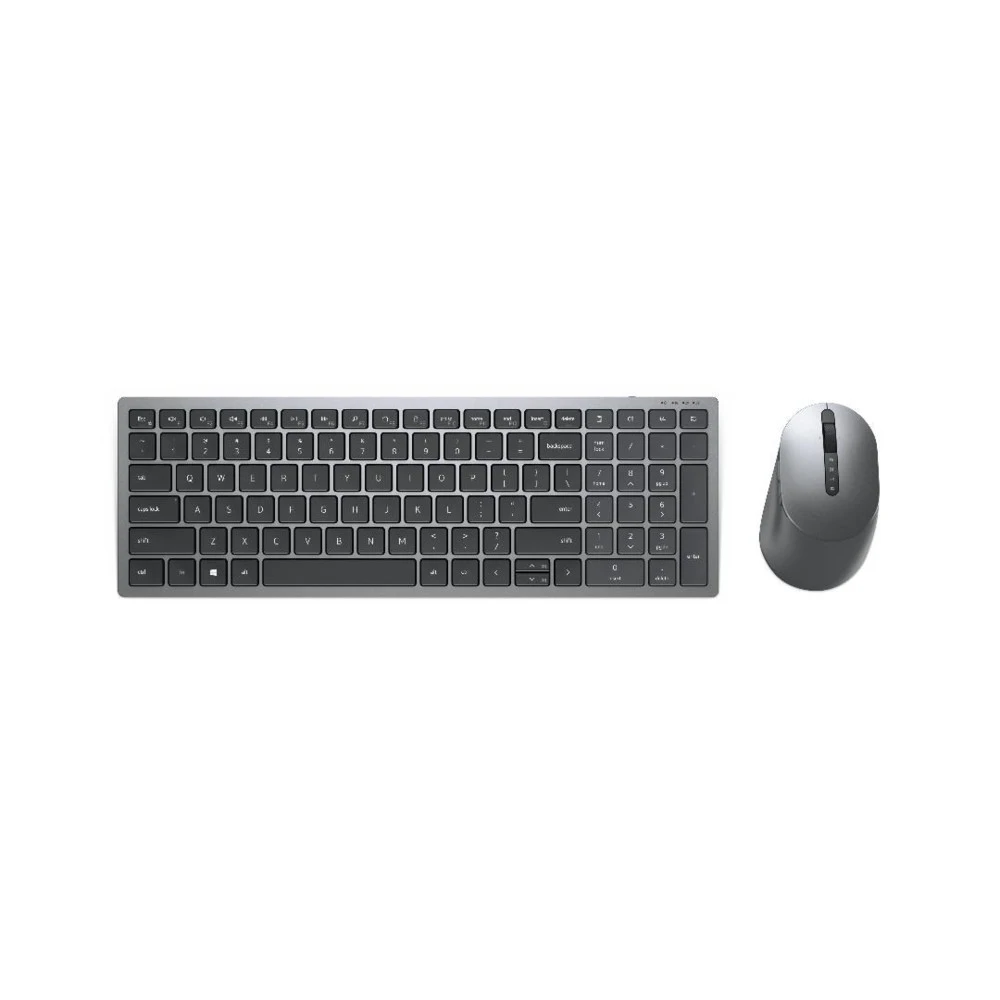 Клавиатура Dell KM7120W, Grey, USB + мышь
