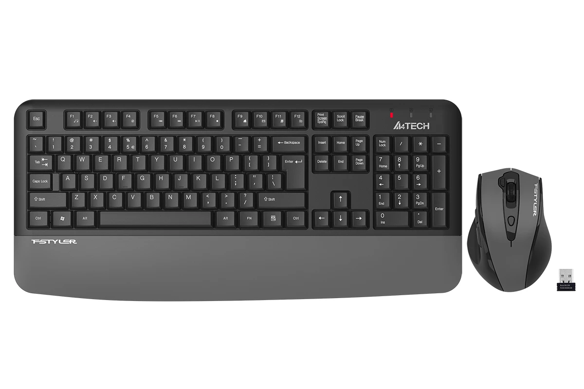 Клавиатура A4Tech Fstyler FG2500S Plus, Grey, USB + мышь