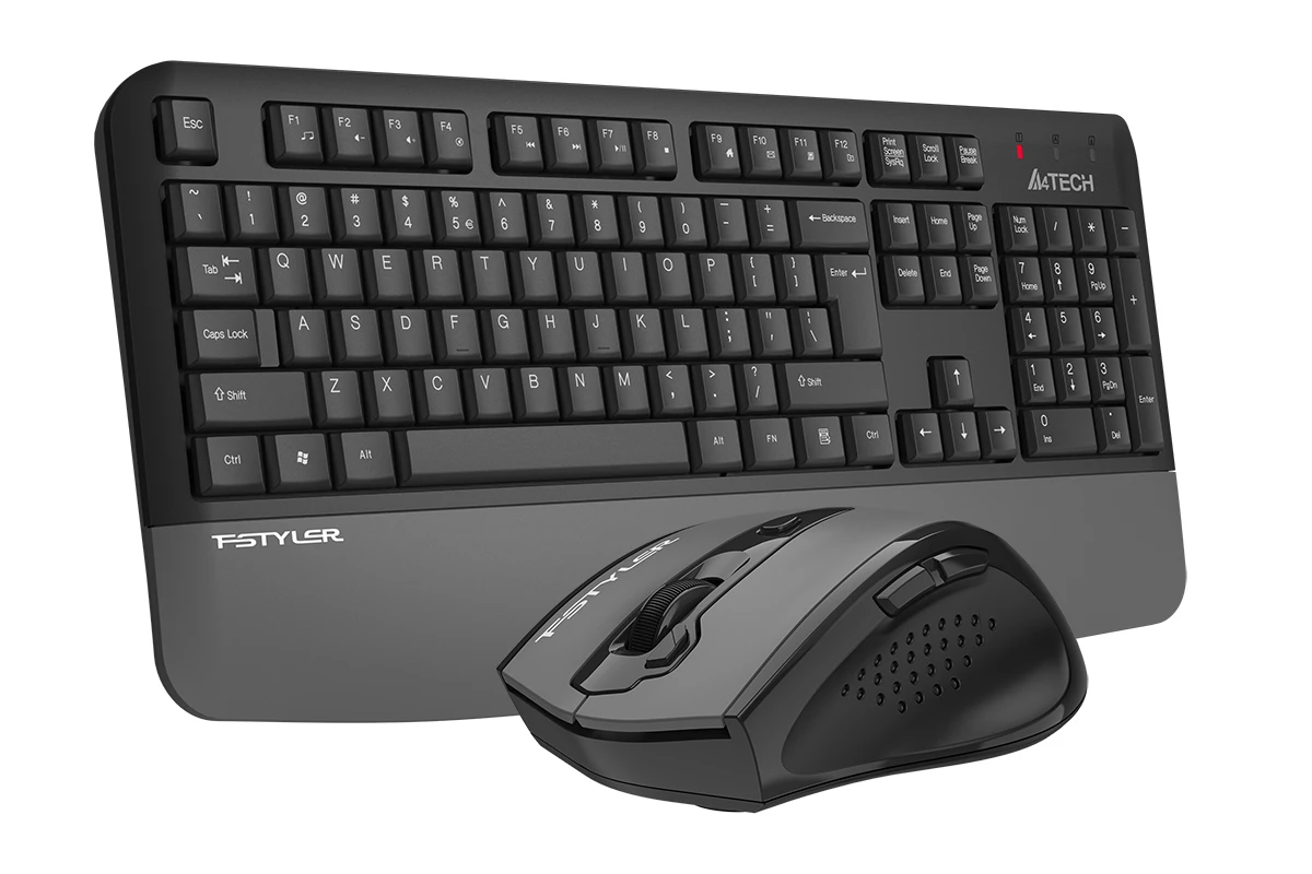 Клавиатура A4Tech Fstyler FG2500S Plus, Grey, USB + мышь — 2