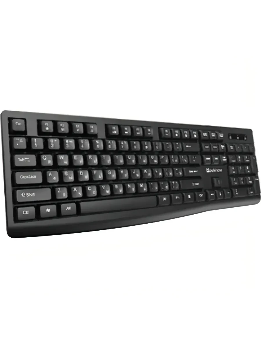 Клавиатура Defender Seoul C-972, Black, Wireless, Multimedia, 1600dpi, 2xAA, USB + мышь — 4