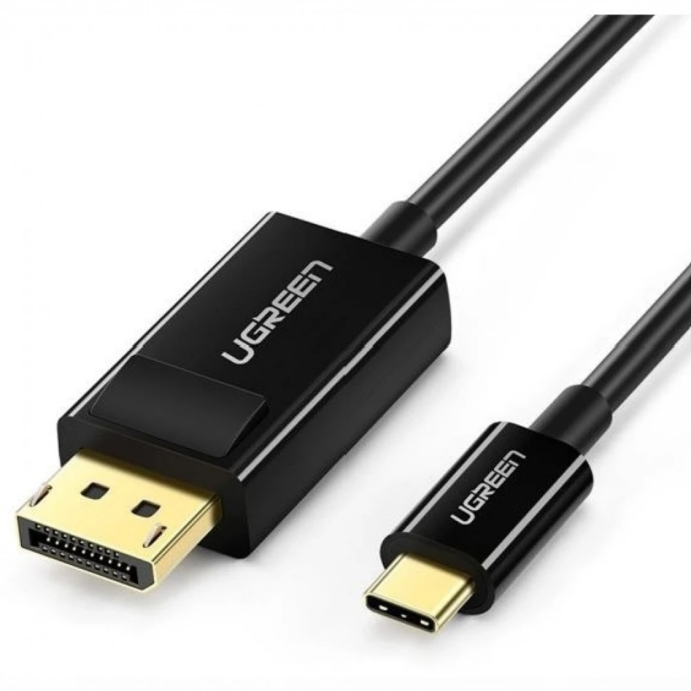 Кабель USB Type-C - DisplayPort Ugreen MM139, 1.5m, Black, RTL