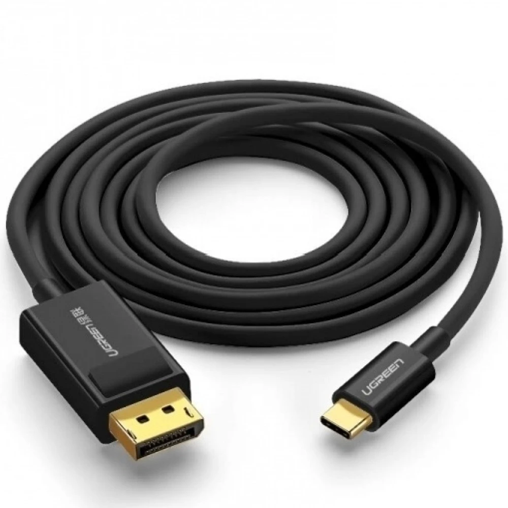 Кабель USB Type-C - DisplayPort Ugreen MM139, 1.5m, Black, RTL — 2