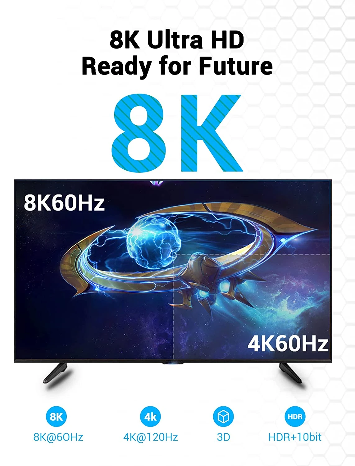 Кабель HDMI Vention AANBJ, 8K, 5m, OEM — 2