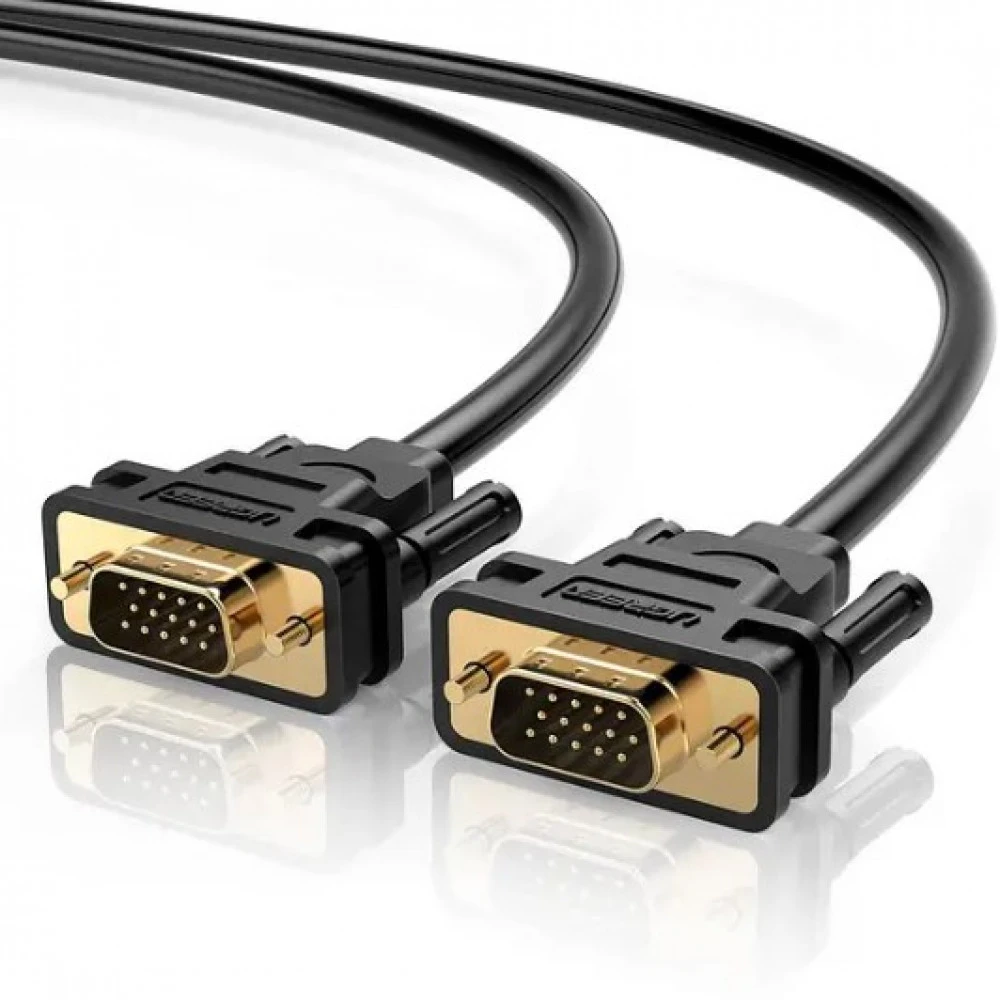 Кабель VGA 15M/15M, экранированный, Ugreen VG101, 10m, BOX