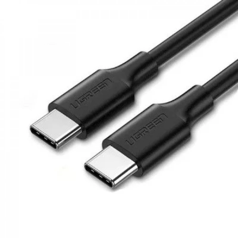 Кабель UGREEN US286 USB 2.0 Type C to Type C Cable Nickel Plating 0.5m (Black)