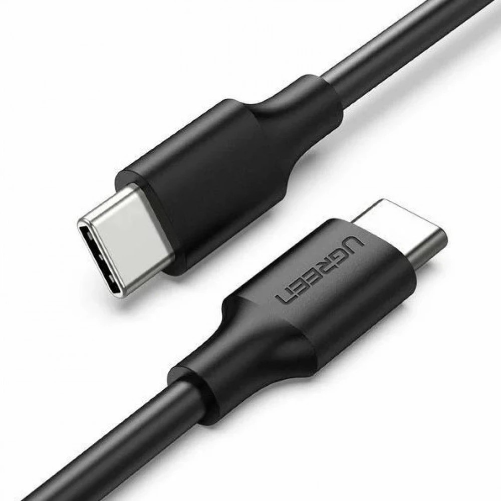 Кабель UGREEN US286 USB 2.0 Type C to Type C Cable Nickel Plating 1.5m (Black)