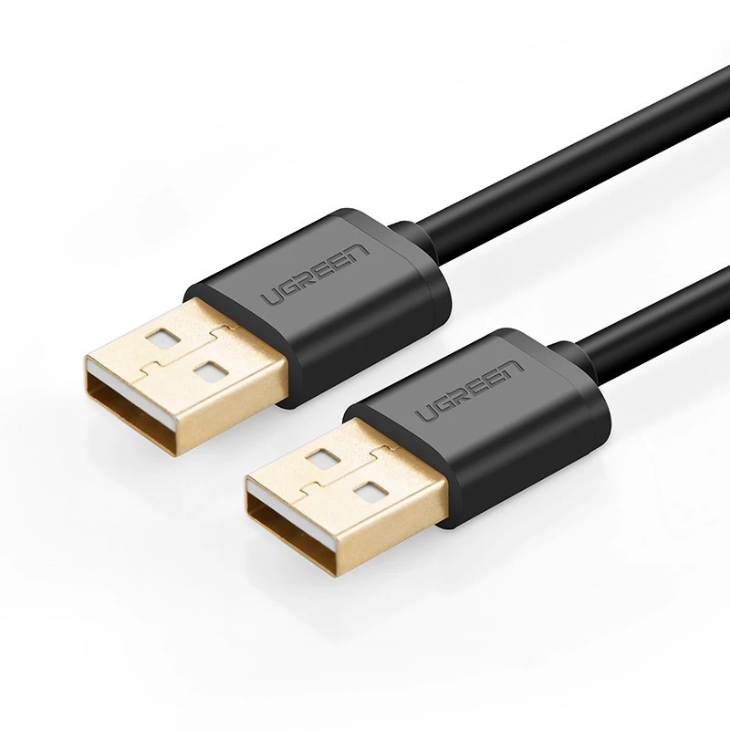 Кабель UGREEN US102 USB 2.0 A Male to A Male Cable 1.5m (Black) 10310