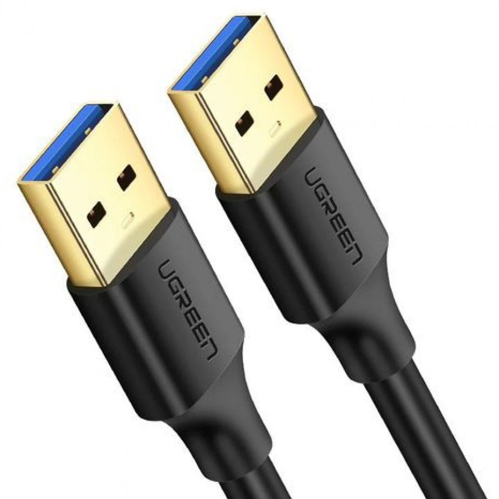 Кабель UGREEN USB-A 3.0 Male to Male 2m Black 10371