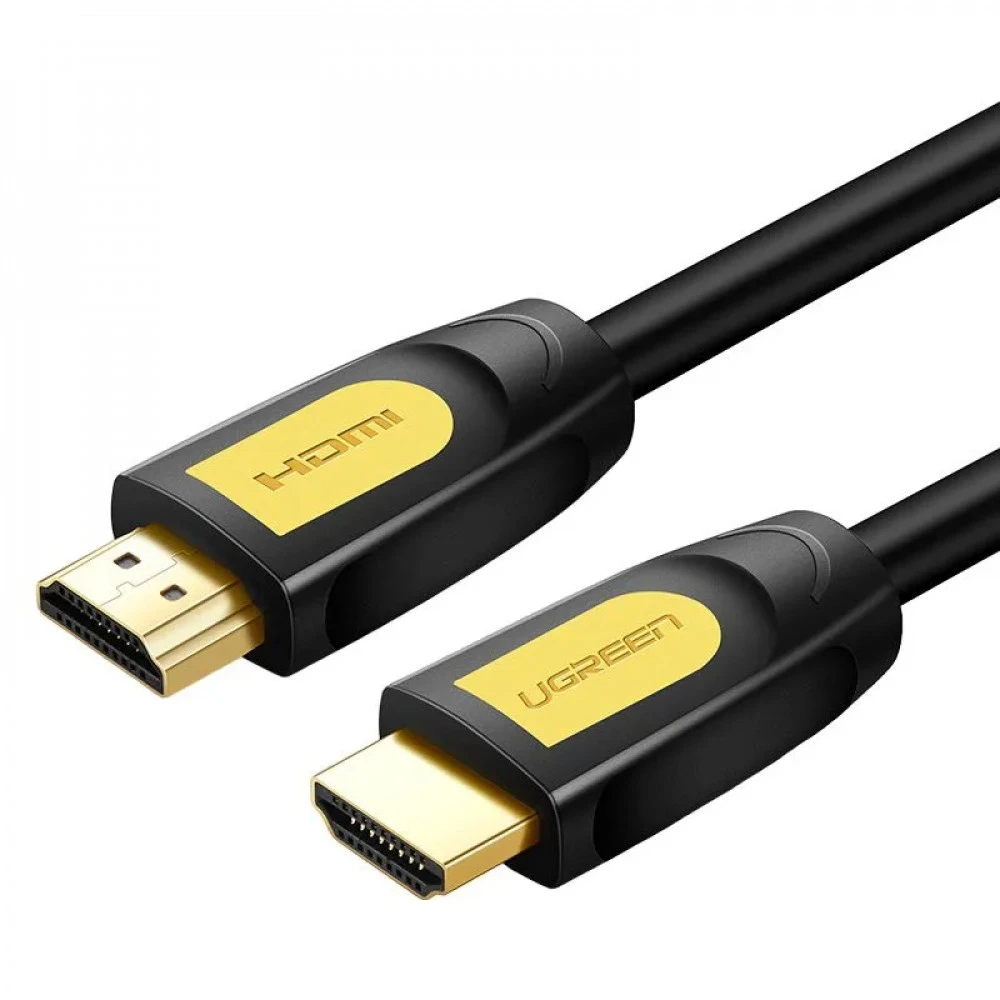 Кабель UGREEN HD101 HDMI Round Cable 5m (Yellow/Black)