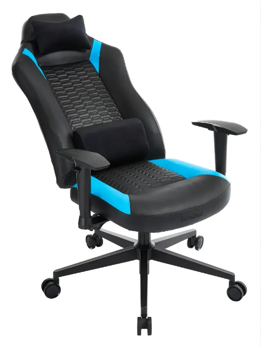 Игровое кресло Aerocool CROWN Smart Racer, синий — 3
