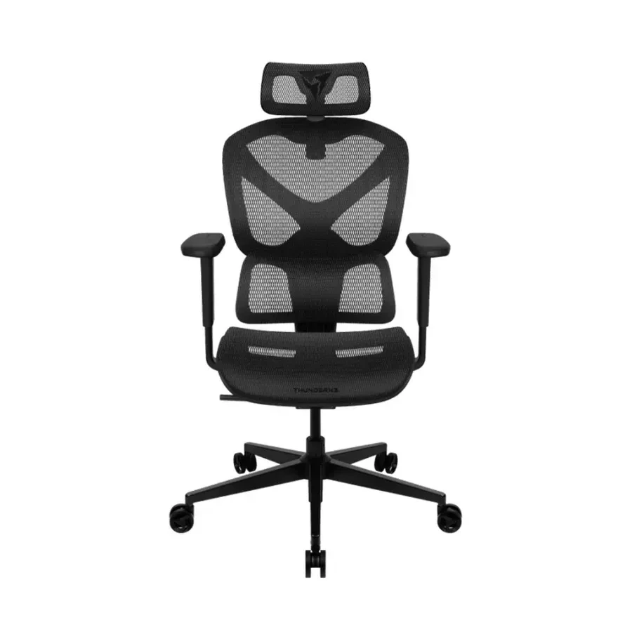 Игровое кресло ThunderX3 YTC-Mesh Black, сетчатое покрытие, чёрный — 2