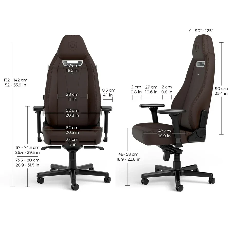 Игровое кресло Noblechairs LEGEND Java Edition <Экокожа, подлокотник 4D, газлифт 4> — 5