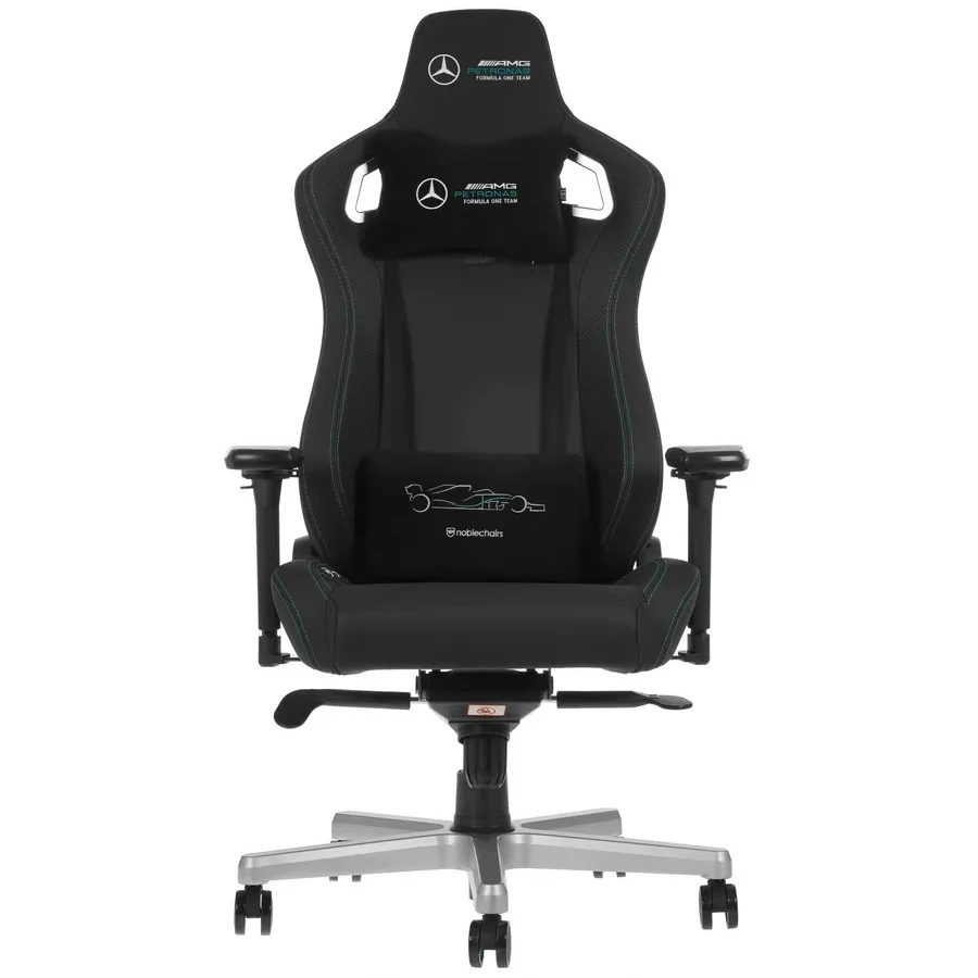 Игровое кресло Noblechairs EPIC Mercedes-AMG Petronas <Экокожа, подлокотник 4D, газлифт 4> — 2