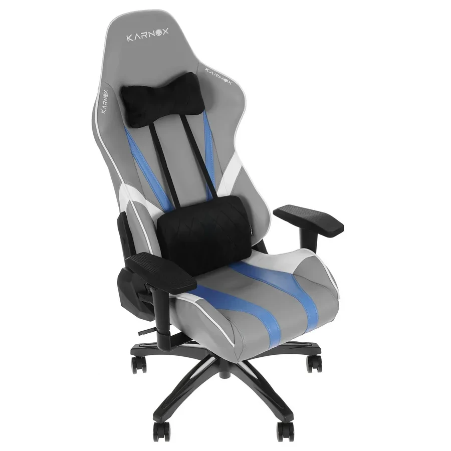 Игровое компьютерное кресло Karnox (KX800105-LA) HERO Lava Edition Blue, <178cm, <90kg