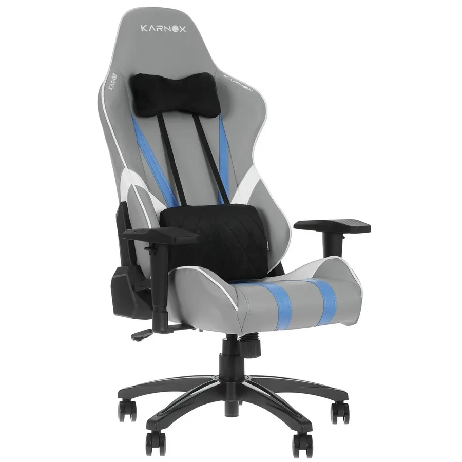 Игровое компьютерное кресло Karnox (KX800105-LA) HERO Lava Edition Blue, <178cm, <90kg — 2