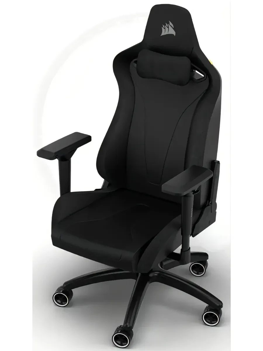 CORSAIR TC200 Soft Fabric Gaming Chair, Standard Fit - Black/Black — 3