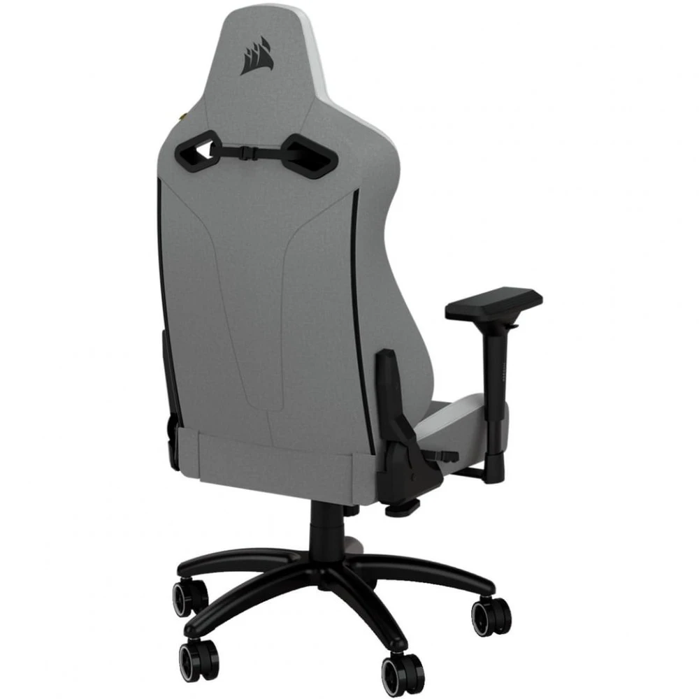 CORSAIR TC200 Soft Fabric Gaming Chair, Standard Fit - Light Grey/White — 5