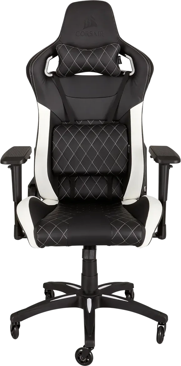 CORSAIR T1 RACE 2023 Fabric Gaming Chair - Black and White