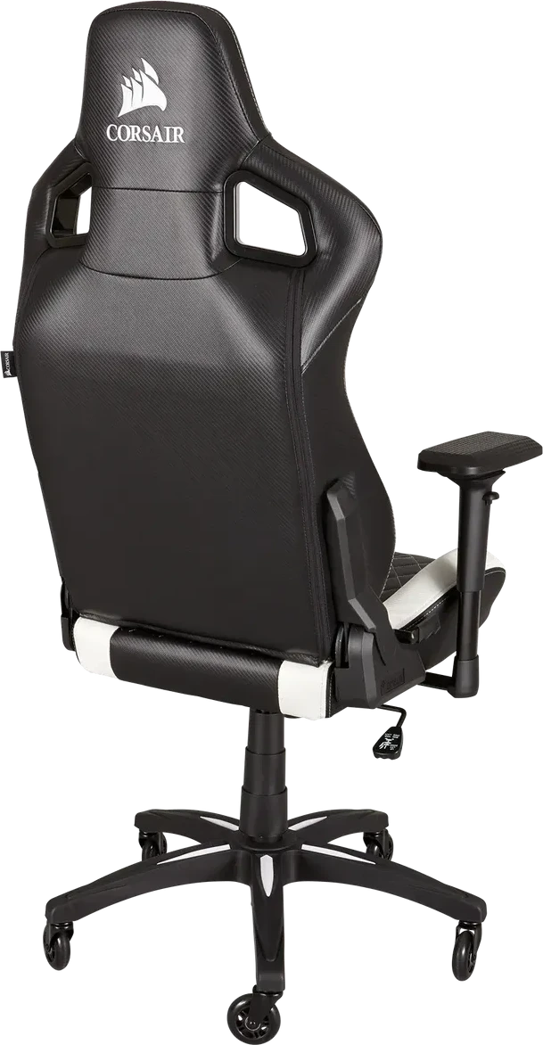 CORSAIR T1 RACE 2023 Fabric Gaming Chair - Black and White — 3