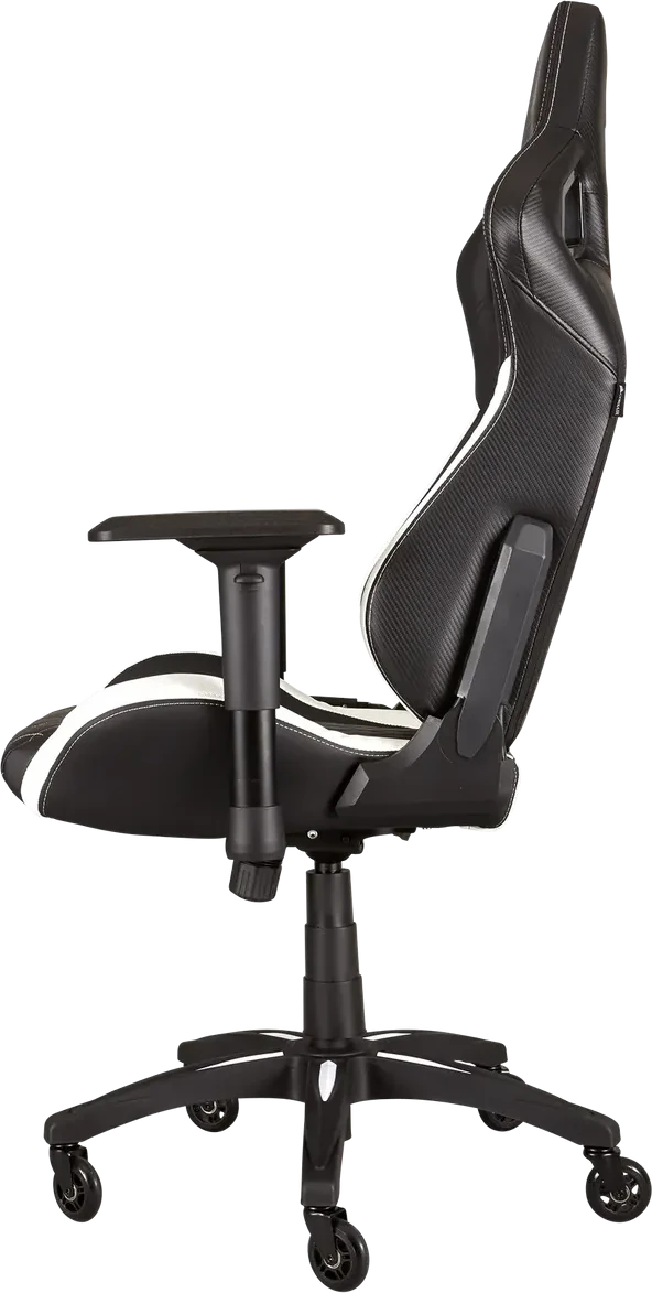 CORSAIR T1 RACE 2023 Fabric Gaming Chair - Black and White — 4