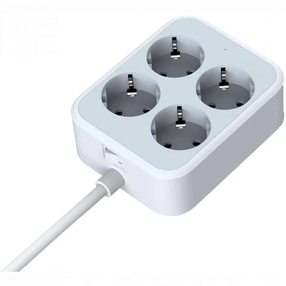 Сетевой фильтр Tessan TS-PS01DE00, 4 розетки, 2хUSB, USB Type-C, 2м, Grey — 2