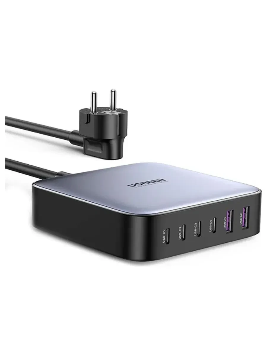 Зарядное устройство Ugreen CD271, сеть, для USB-устройств, Grey — 4