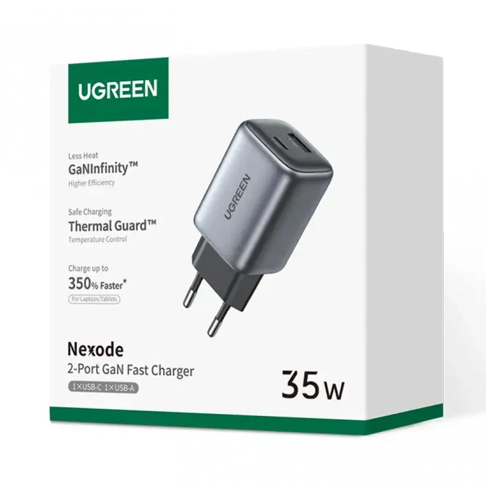 Зарядное устройство Ugreen CD350 Nexode, 35W, Gray — 2