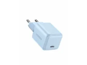 Зарядное устройство Ugreen X512 на 1xUSB C, 20W, QC4.0/PD3.0, Gan X, голубой, 55555