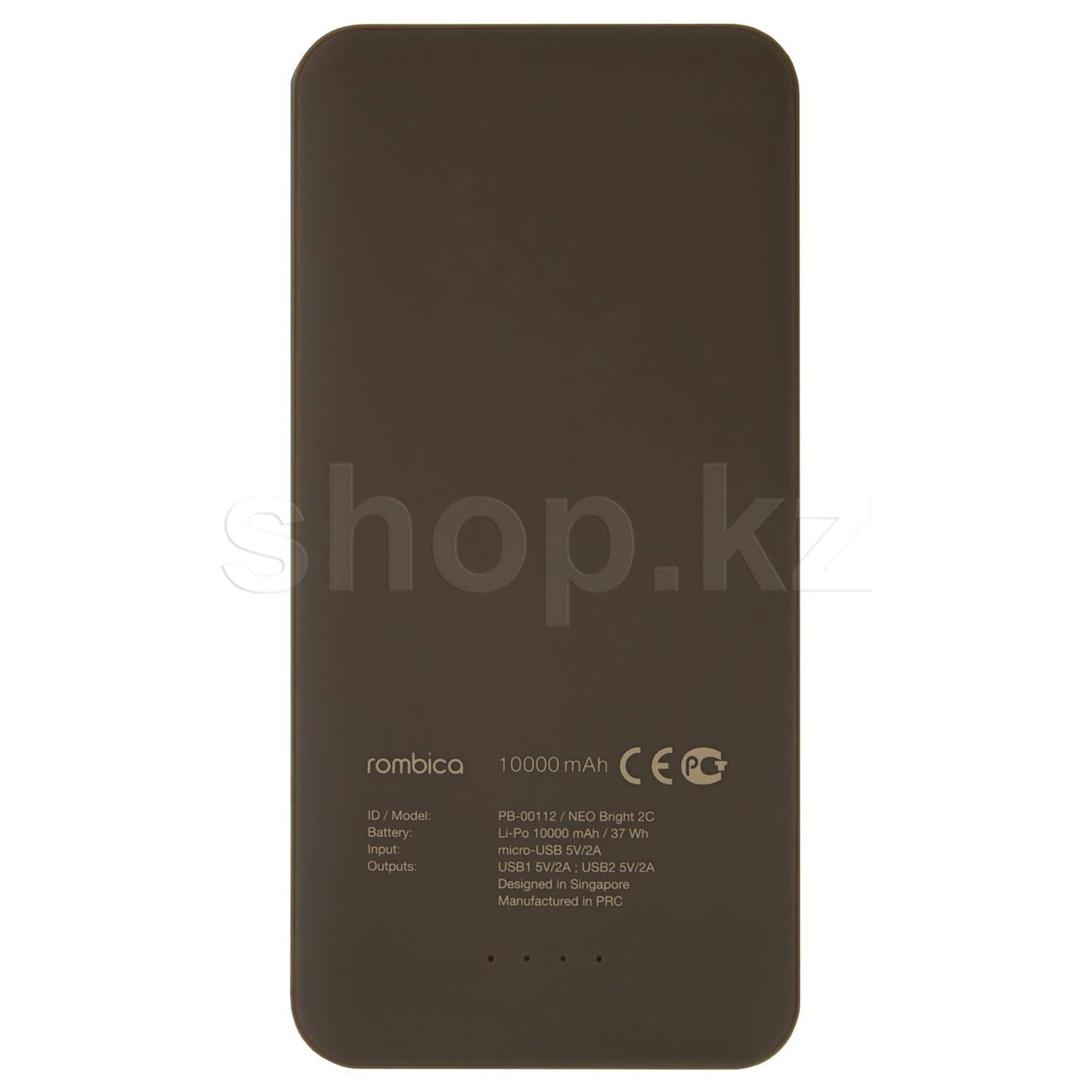 Мобильный аккумулятор Rombica Bright 2C, Brown — 2