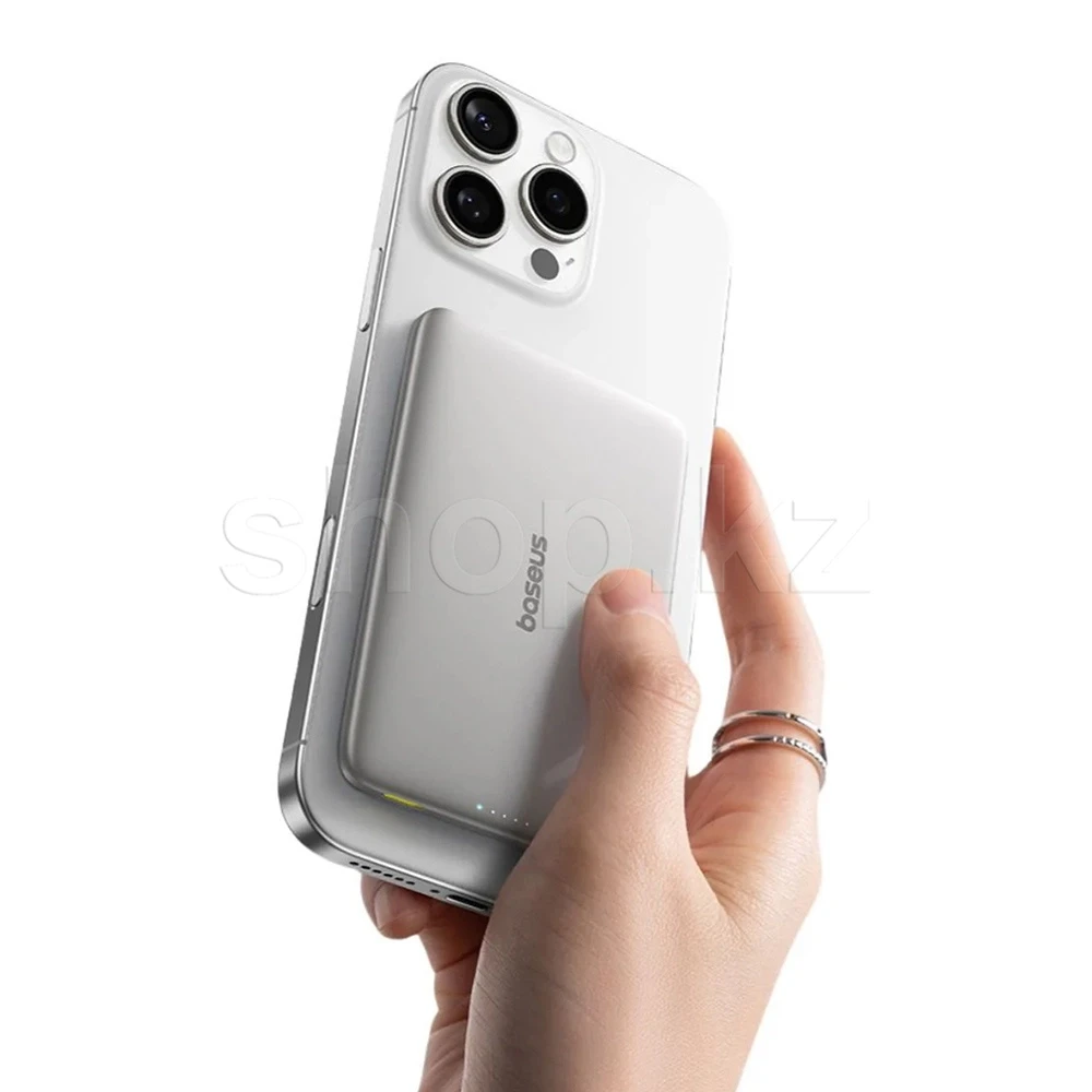 Мобильный аккумулятор Baseus PicoGo AM41 Ultra-Slim PPKPC-0520, 5000 mAh, Natural Titanium — 2