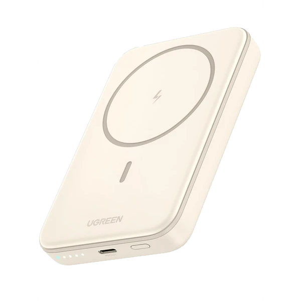 Внешний аккумулятор Magnetic Wireless Power Bank Ugreen PB561 10000mAh Beige 25208 — 2