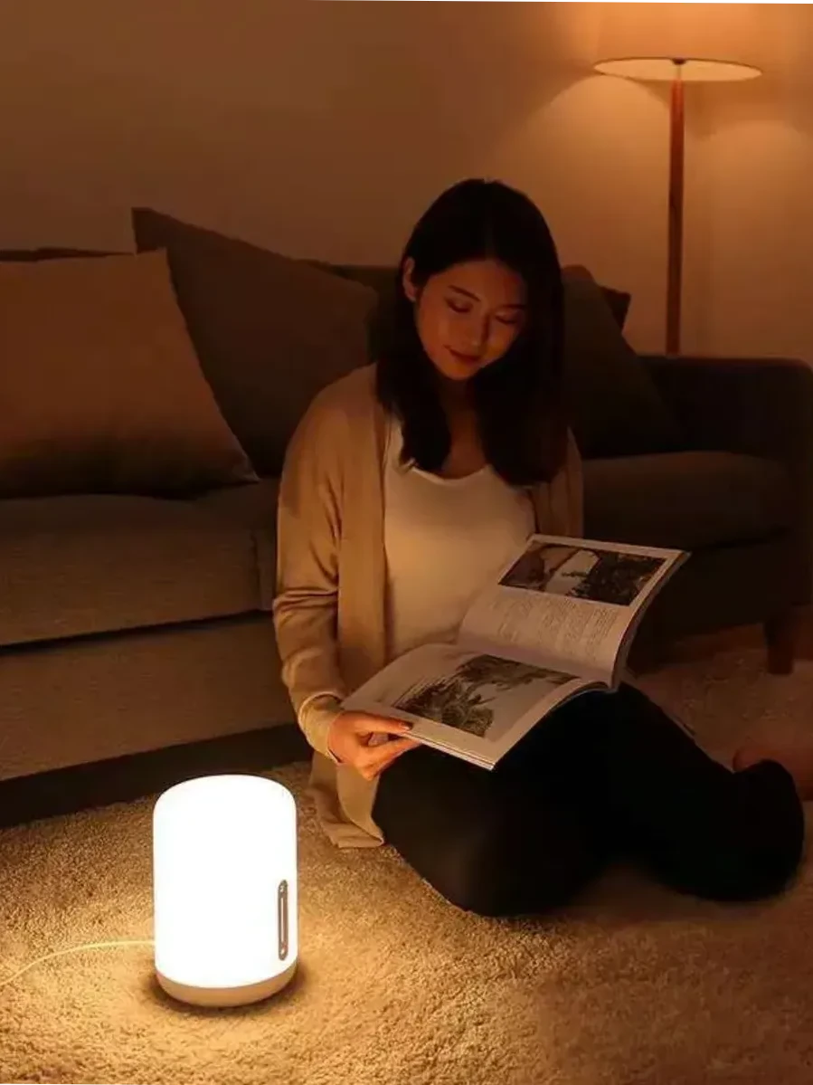Настольная лампа Mi Bedside Lamp 2 MJCTD02YL белая — 3